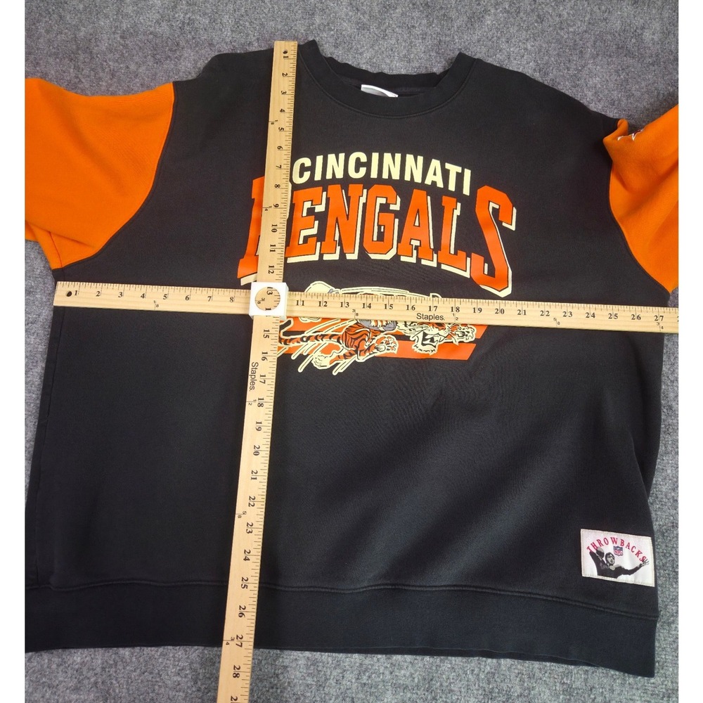Cincinnati Bengals Sweatshirt Mens XXL Mitchell & Ness Welcome to the Jungle - Picture 2 of 12